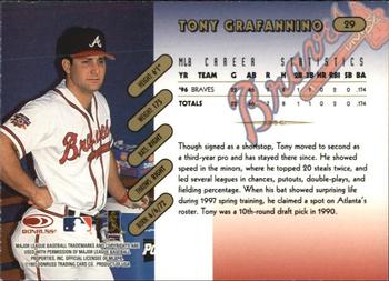 1997 Donruss Team Sets - Pennant Edition #29 Tony Graffanino Back