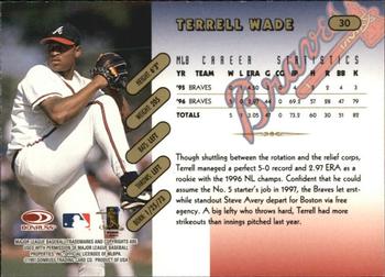 1997 Donruss Team Sets - Pennant Edition #30 Terrell Wade Back