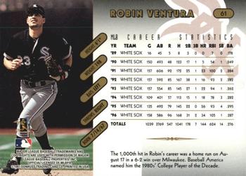 1997 Donruss Team Sets - Pennant Edition #61 Robin Ventura Back