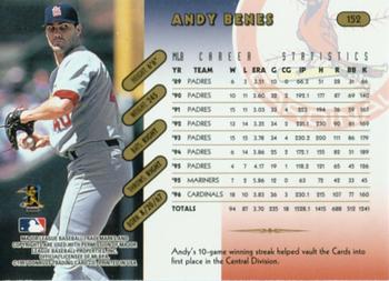 1997 Donruss Team Sets - Pennant Edition #152 Andy Benes Back