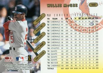 1997 Donruss Team Sets - Pennant Edition #162 Willie McGee Back
