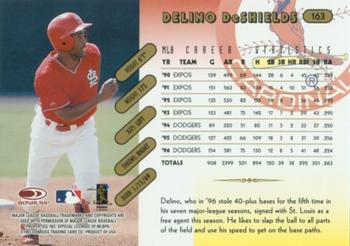1997 Donruss Team Sets - Pennant Edition #163 Delino DeShields Back