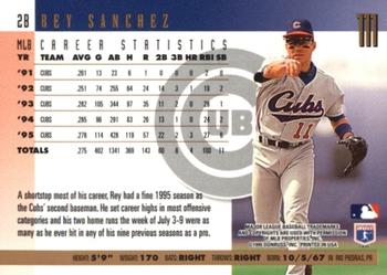 1996 Donruss - Press Proofs #111 Rey Sanchez Back
