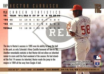 1996 Donruss - Press Proofs #112 Hector Carrasco Back