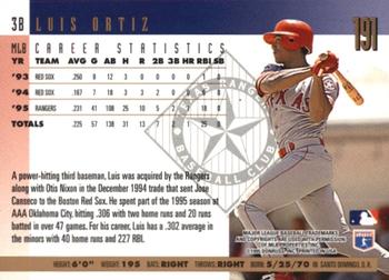 1996 Donruss - Press Proofs #191 Luis Ortiz Back