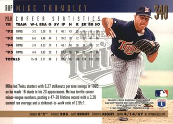 1996 Donruss - Press Proofs #340 Mike Trombley Back