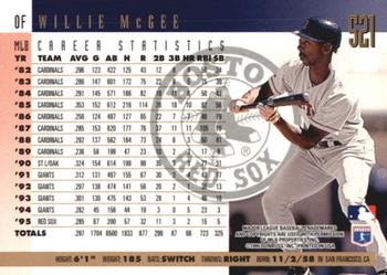 1996 Donruss - Press Proofs #521 Willie McGee Back