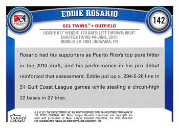 2011 Topps Pro Debut #142 Eddie Rosario Back