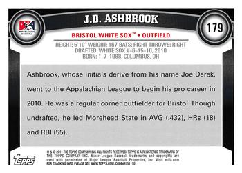 2011 Topps Pro Debut #179 J.D. Ashbrook Back