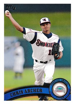 2011 Topps Pro Debut #255 Chris Archer Front