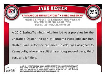 2011 Topps Pro Debut #256 Jake Oester Back