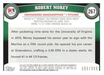 2011 Topps Pro Debut #267 Robert Morey Back