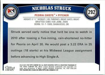2011 Topps Pro Debut #292 Nicholas Struck Back