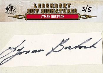 2011 SP Legendary Cuts #135 Lyman Bostock Front