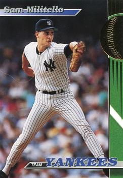 1993 Stadium Club New York Yankees #27 Sam Militello  Front