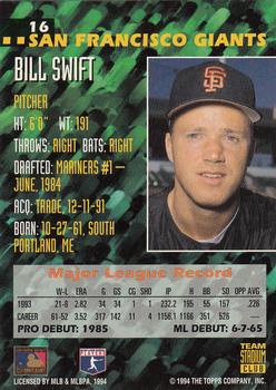 1994 Stadium Club Team #16 Bill Swift Back