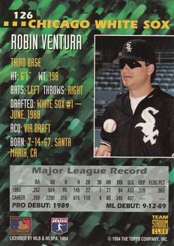 1994 Stadium Club Team #126 Robin Ventura Back