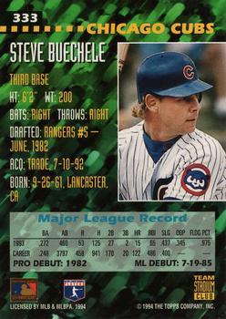 1994 Stadium Club Team #333 Steve Buechele Back