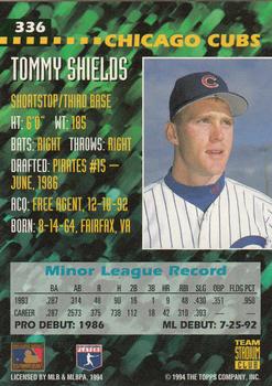 1994 Stadium Club Team #336 Tommy Shields Back
