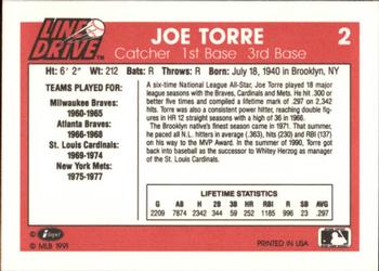 1991 Line Drive #2 Joe Torre Back