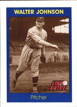 1991 Line Drive #45 Walter Johnson Front
