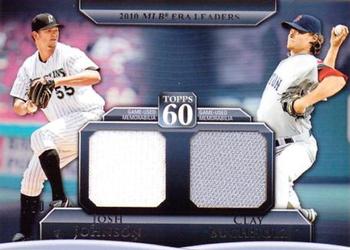 2011 Topps - Topps 60 Dual Relics #T60DR-15 Josh Johnson / Clay Buchholz Front