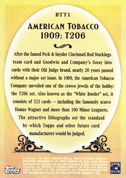 2011 Topps - Before There Was Topps #BTT1 American Tobacco 1909 T206 Back