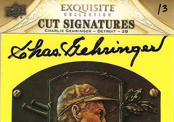 2011 SP Legendary Cuts - Exquisite Cut Signatures #E15 Charlie Gehringer Front