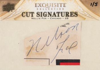 2011 SP Legendary Cuts - Exquisite Cut Signatures #E72 Nellie Fox Front