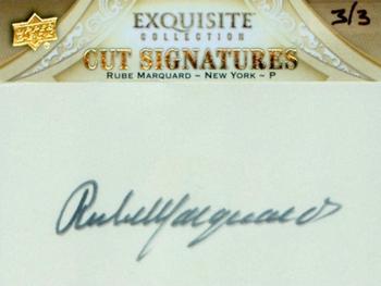 2011 SP Legendary Cuts - Exquisite Cut Signatures #E86 Rube Marquard Front