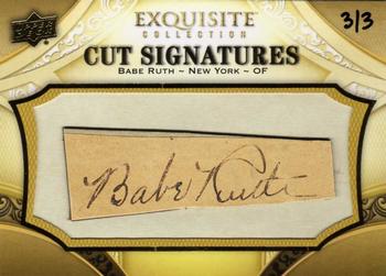 2011 SP Legendary Cuts - Exquisite Cut Signatures #E5 Babe Ruth Front