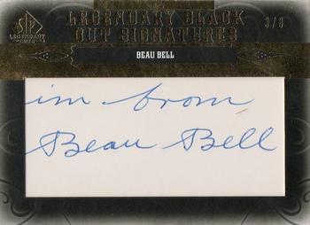 2011 SP Legendary Cuts - Legendary Black Cut Signatures #STL2-BB Beau Bell Front