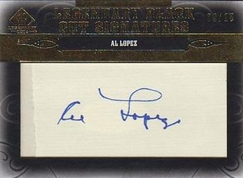 2011 SP Legendary Cuts - Legendary Black Cut Signatures #CLE-AL Al Lopez Front