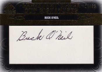2011 SP Legendary Cuts - Legendary Black Cut Signatures #NLG-BO Buck O'Neil Front