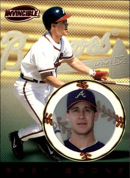 1999 Pacific Invincible - Red #11 Bret Boone  Front