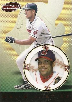 1999 Pacific Invincible - Red #44 David Justice  Front