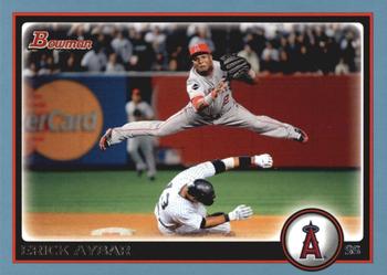 2010 Bowman - Blue #184 Erick Aybar Front