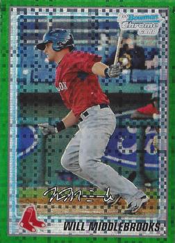 2010 Bowman Chrome - Prospects Green X-Fractors #BCP179 Will Middlebrooks Front