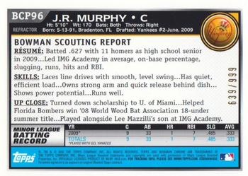2010 Bowman - Chrome Prospects Purple Refractors #BCP96 J.R. Murphy Back