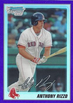 2010 Bowman - Chrome Prospects Purple Refractors #BCP101 Anthony Rizzo Front