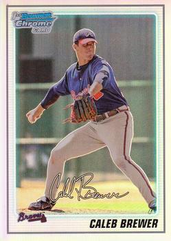 2010 Bowman - Chrome Prospects Refractors #BCP81 Caleb Brewer Front