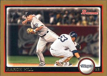 2010 Bowman - Gold #173 Aaron Hill Front