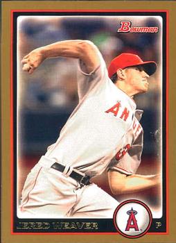 2010 Bowman - Gold #47 Jered Weaver Front