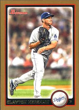 2010 Bowman - Gold #49 Clayton Kershaw Front