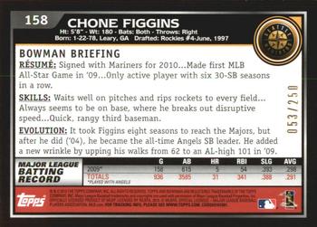 2010 Bowman - Orange #158 Chone Figgins Back
