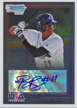 2010 Bowman Chrome - 18U USA Baseball Autographs #USA-BR Brian Ragira Front