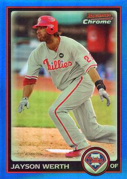 2010 Bowman Chrome - Blue Refractors #17 Jayson Werth Front