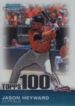 2010 Bowman Chrome - Topps 100 Prospects #TPC3 Jason Heyward Front
