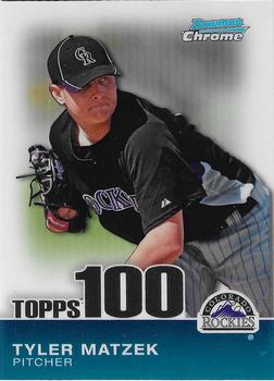 2010 Bowman Chrome - Topps 100 Prospects #TPC8 Tyler Matzek Front