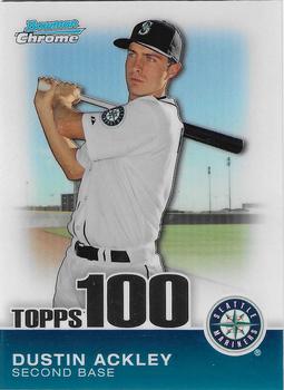 2010 Bowman Chrome - Topps 100 Prospects #TPC21 Dustin Ackley Front